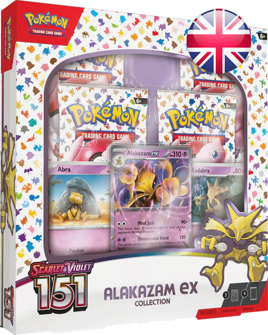 Pokémon -  Caja Alakazam EX 151 Inglés