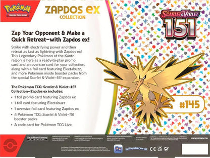 Pokémon -  Caja Zapdos EX 151 Español